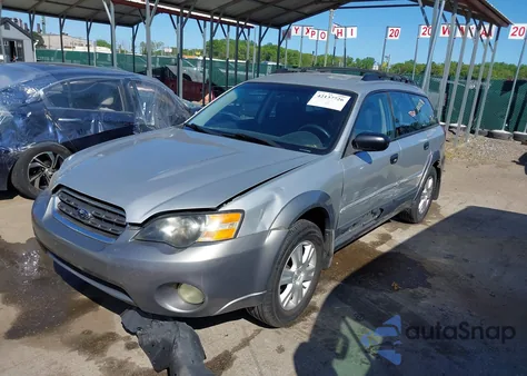 2005 Subaru Outback 2.5I z USA, uszkodzony, nr VIN 4S4BP61C057300180